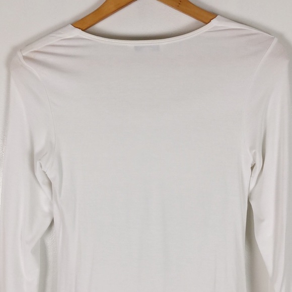 Cabi #427 White Drape Front Blouse Sz S - Picture 5 of 10